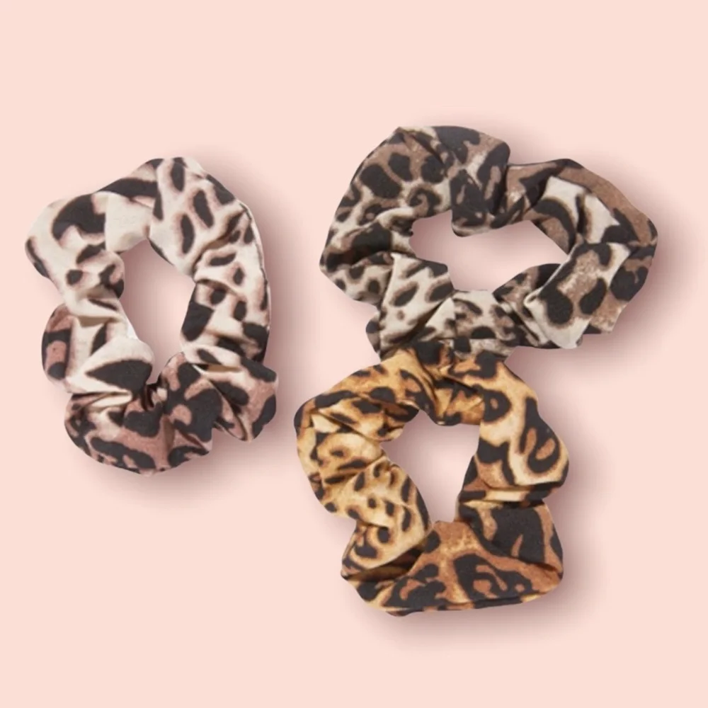 nOir Ombre Leopard Scrunchies